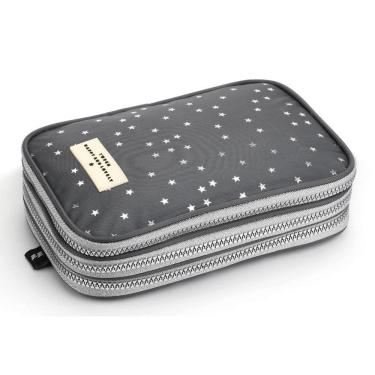 Imagem de Estojo Box Triplo 100 Pens Metalizado Juvenil Escolar