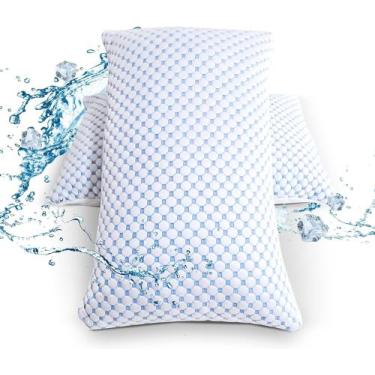 Imagem de Travesseiro Fibra Sintetica Siliconado Duro Alto Macio Premium Anti Al