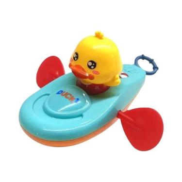 Imagem de Brinquedo De Banho Para Bebês E Crianças, Pato De Cordão Para Piscina,