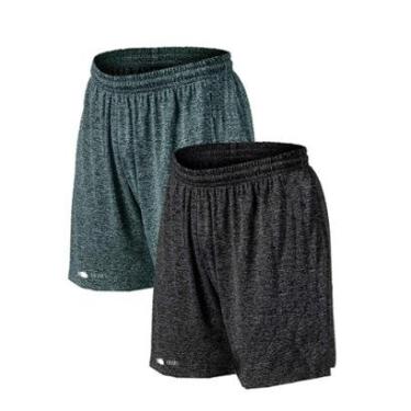 Imagem de Kit 2 Short Bermuda Plus Size Dry Academia Treino-Masculino