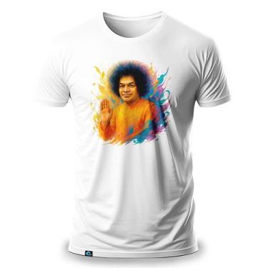 Imagem de Camiseta Masculina com Estampa Sathya Sai Baba 100 Algodão Fio 30.1 Lí