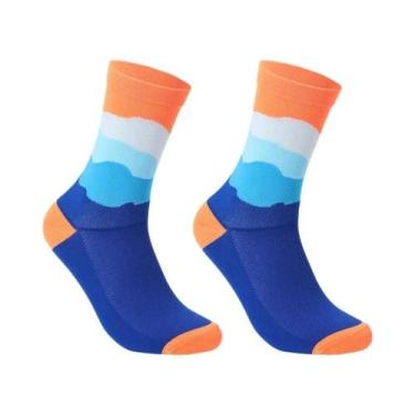 Imagem de Meias Esportivas Unissex Para Atividades Ao Ar Livre Ciclismo Corrida 