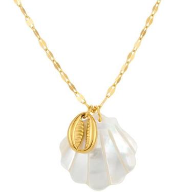 Imagem de Colar Odessa Concha Búzios Correntinha Praia Banhado A Ouro - Euro Imp