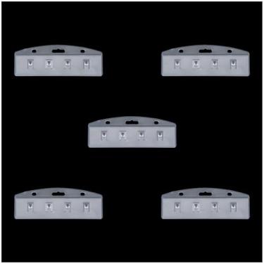 Imagem de DGZZI 5 peças de porta-cartões de plástico rígido horizontal, capas protetoras transparentes adequadas para crachás, acesso/identidade/cartão inteligente