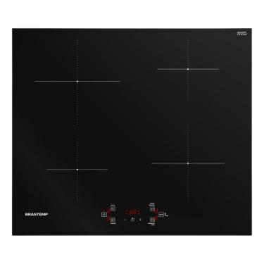 Imagem de Cooktop 4 Bocas Inducao Vidro Preto Premium - Brastemp