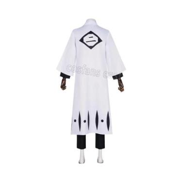 Imagem de Fantasia De Cosplay Masculina Bleach Aizen Sousuke Com Peruca, Kimono 