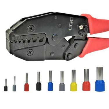 Imagem de Alicate Crimpar Profissional Catraca Eletricista Clipador Com Terminai