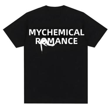 Imagem de Camiseta De Algodão Masculina E Feminina My Chemical Romance Mcr Band,