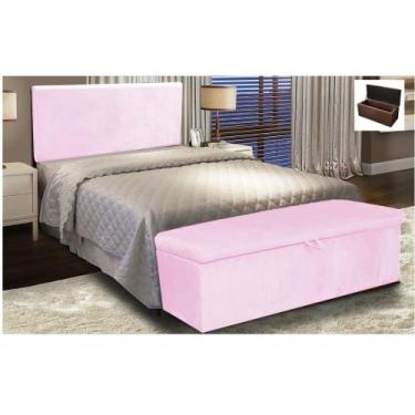 Imagem de Cabeceira Solteiro Cama Box 90cm Painel Clean Suede M11 - D'Rossi - DR