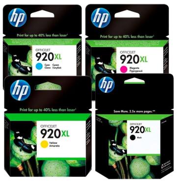 Imagem de Cartucho Hp 920xl Conjunto 4 Cores 6000 6500 E709c 7500a