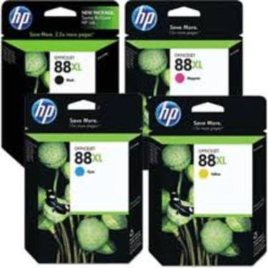 Imagem de Cartucho Hp 88xl Kit 4 Cores
