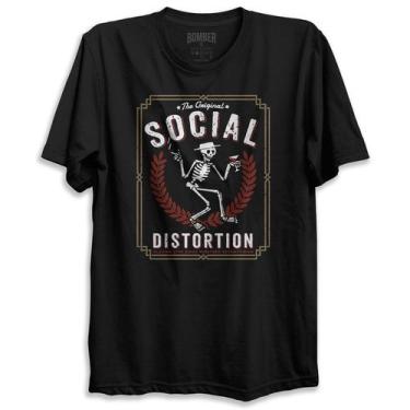 Imagem de Camiseta Preta Banda Social Distortion The Original Playing Live Bombe