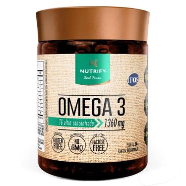 Imagem de Nutrify Ômega 3 TG Ultraconcentrado 120 Cápsulas, 60 Cápsulas, Incolor