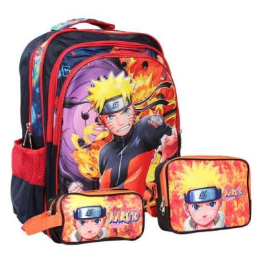 Imagem de Kit Mochila Infantil Com Lancheira Térmica Menino Creche - Plike