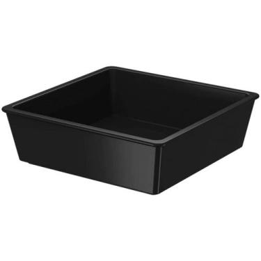 Imagem de Molheira Maionese Shoyu 230ml Potinho Pequeno Petisqueira Preta Uno Re