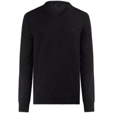 Imagem de Blusão Básico Em Tricô Com Mangas Longas E Gola V-Masculino