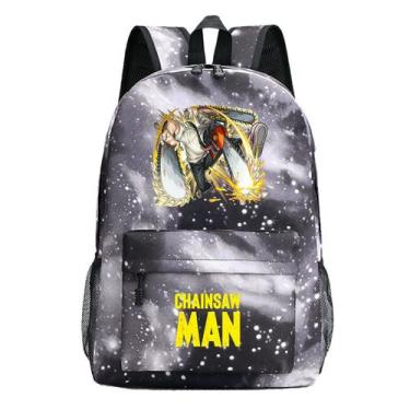 Imagem de Mochila escolar Anime Schoolbag Chainserras para crianças - yiweisai