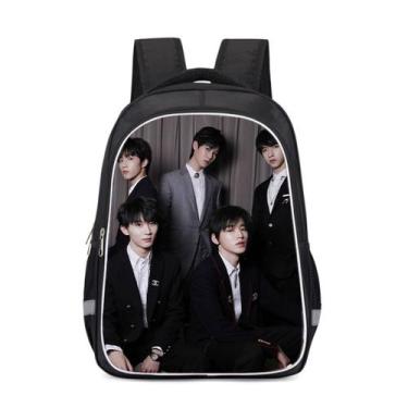 Imagem de Mochila Teens in Times Cartoon Kids School Anime 30x17x41cm - Yiweisai