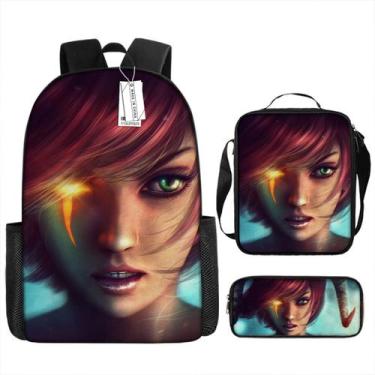 Imagem de Conjunto de mochilas Dungeons and Dragons Cartoon Kids School, 3 unida