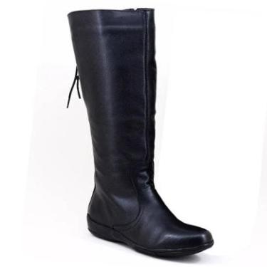 Imagem de Bota Montaria Cla-Clê Feminina Couro Cano Alto Confortável-Feminino