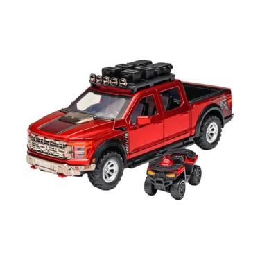 Imagem de Caminhão De Brinquedo Em Metal Escala 1:24 Para Meninos, Presente De A