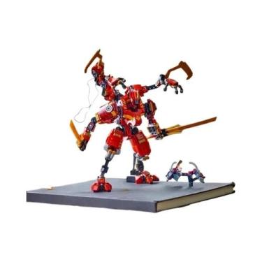 Imagem de Blocos De Montar DIY Robô Ninja Mecha Para Crianças - Modelo Criativo 