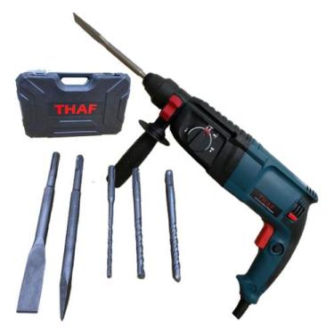 Imagem de Furadeira De Impacto + Martelo Rompedor 800w Cor Azul Frequência 50 60