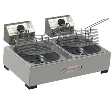 Imagem de Fritador Elétrico Itajobi 2 Cubas 5 Litros Cada, 220V