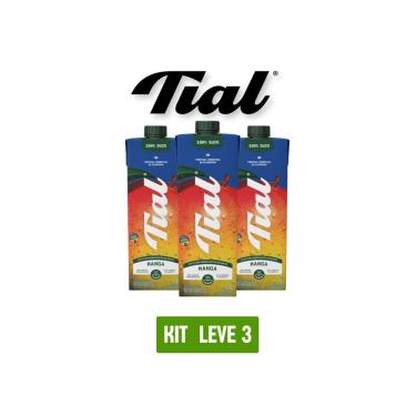 Imagem de Suco Tial 100% Manga 1L - Kit 3 Unidades