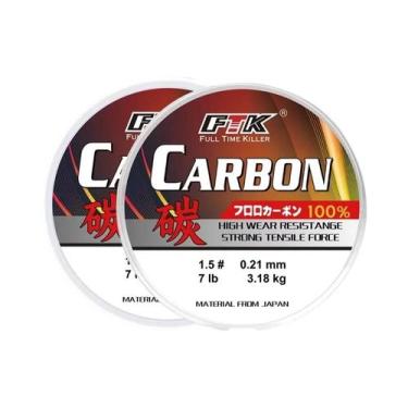 Imagem de Linha De Pesca 100M 100% Fluorocarbono, Linha De Fibra De Carbono, Lin