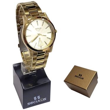 Imagem de Relógio Seculus Feminino Analógico Nossa Senhora Aparecida 20981LPSKDA1K1