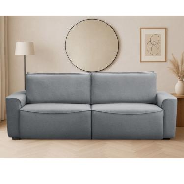 Imagem de Sofa 4 Lugares Retratil Reclinavel 250cm Linho Nobile Ferguile