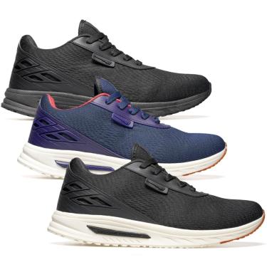 Imagem de Kit 3 Tênis Masculino Para Academia Leve Macio De Caminhada Corrida Esportivo-Masculino