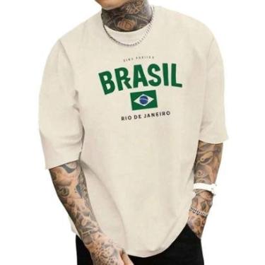 Imagem de Camiseta Masculina Estampada Copa Rio de Janeiro Jogos 2026 Brasil do P ao G1-Masculino