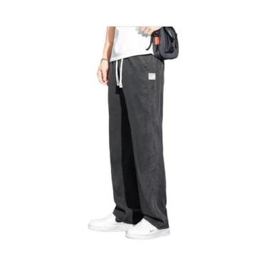 Imagem de Calças Jeans Masculinas De Verão Em Tecido Lyocell Macio, Corte Solto 