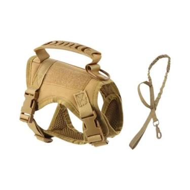 Imagem de Coleira Tática De Nylon Para Gatos Com Kit De Patch, Colete Estilo Mil