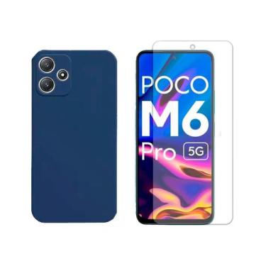 Imagem de Capa Aveludada Compativel Com  Xiaomi Redmi 12 5G + Pelicula Hidrogel 