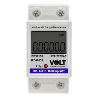Imagem de Medidor Consumo De Energia Monofásico Digital 80a VOLT - Congratulatio