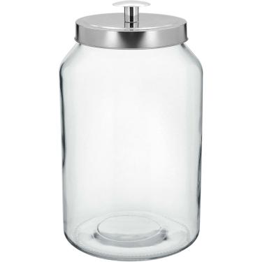 Imagem de KIT 4 POTES MANTIMENTOS COM TAMPA VIDRO 4 LITROS 30x16x16cm