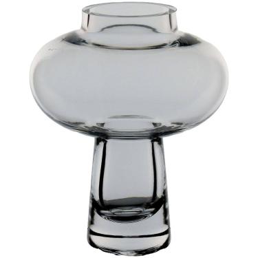 Imagem de VASO DECORATIVO ENFEITE PLANTA VINTAGE VIDRO 20x16x16cm TRANSPARENTE