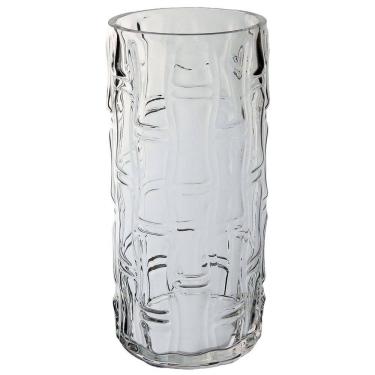 Imagem de VASO DECORATIVO ENFEITE PLANTA CILINDRO VIDRO 30x13x13cm TRANSPARENTE