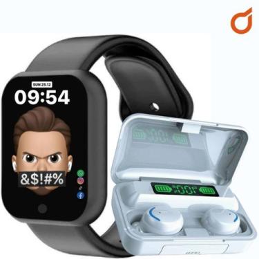 Imagem de Relógio Smart Digital D20 Masculino/feminino + Fone F9 S/fio - 01Smart