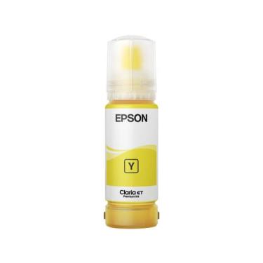 Imagem de Garrafa Refil De Tinta Original Epson Amarelo T555 Ecotank T555420 Com