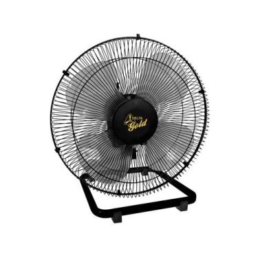 Imagem de Ventilador Mesa 50Cm 200W grade de aço Preto Bivolt Gold 705312 - Vent