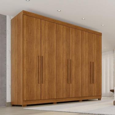 Imagem de Guarda-roupa Casal 6 Portas 6 Gavetas com Pés 100% Mdf Órion Plus - Sa
