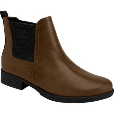 Imagem de Bota Piccadilly Lecy Cano Curto Salto Baixo 653002, Cameo, 38