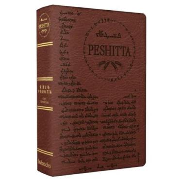 Imagem de Biblia peshitta - luxo marrom brown - bv