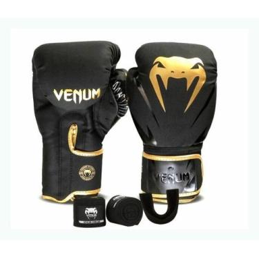 Imagem de Kit Luva Boxe Venum 3x1 drd/pto - venum, 16