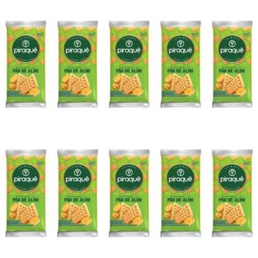 Imagem de KIT 10 Biscoito Salgado Pão de Alho 138g Piraquê