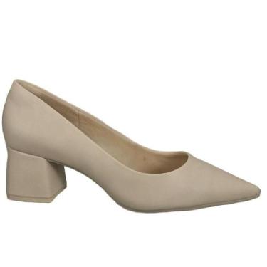 Imagem de Sapato Bebecê Feminino Aveia e Preto Ref:T3821-084, Aveia 18, 38